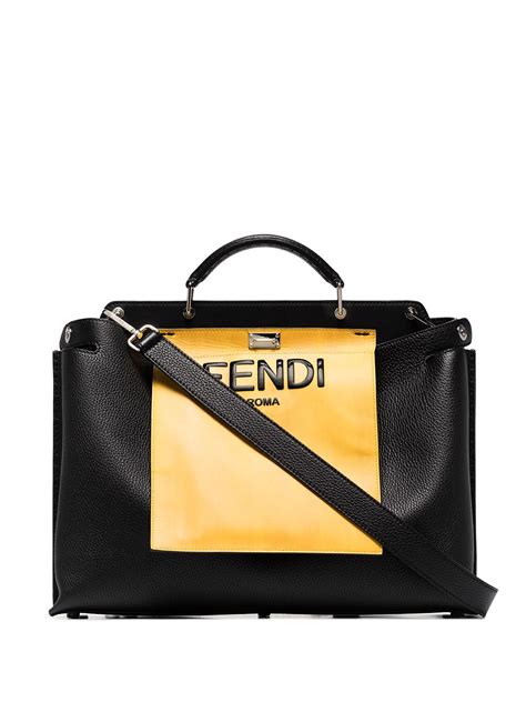 fendi two tone tote|knock off Fendi tote bag.